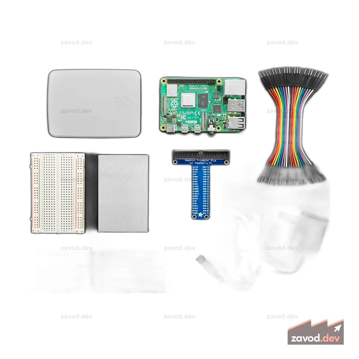 Бюджетный пакет для Raspberry Pi 4 8 ГБ включает Raspberry Pi 4 — 8 ГБ
