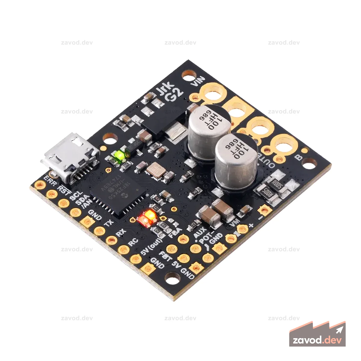 Jrk G2 24v13 USB-контроллер двигателя с обратной связью