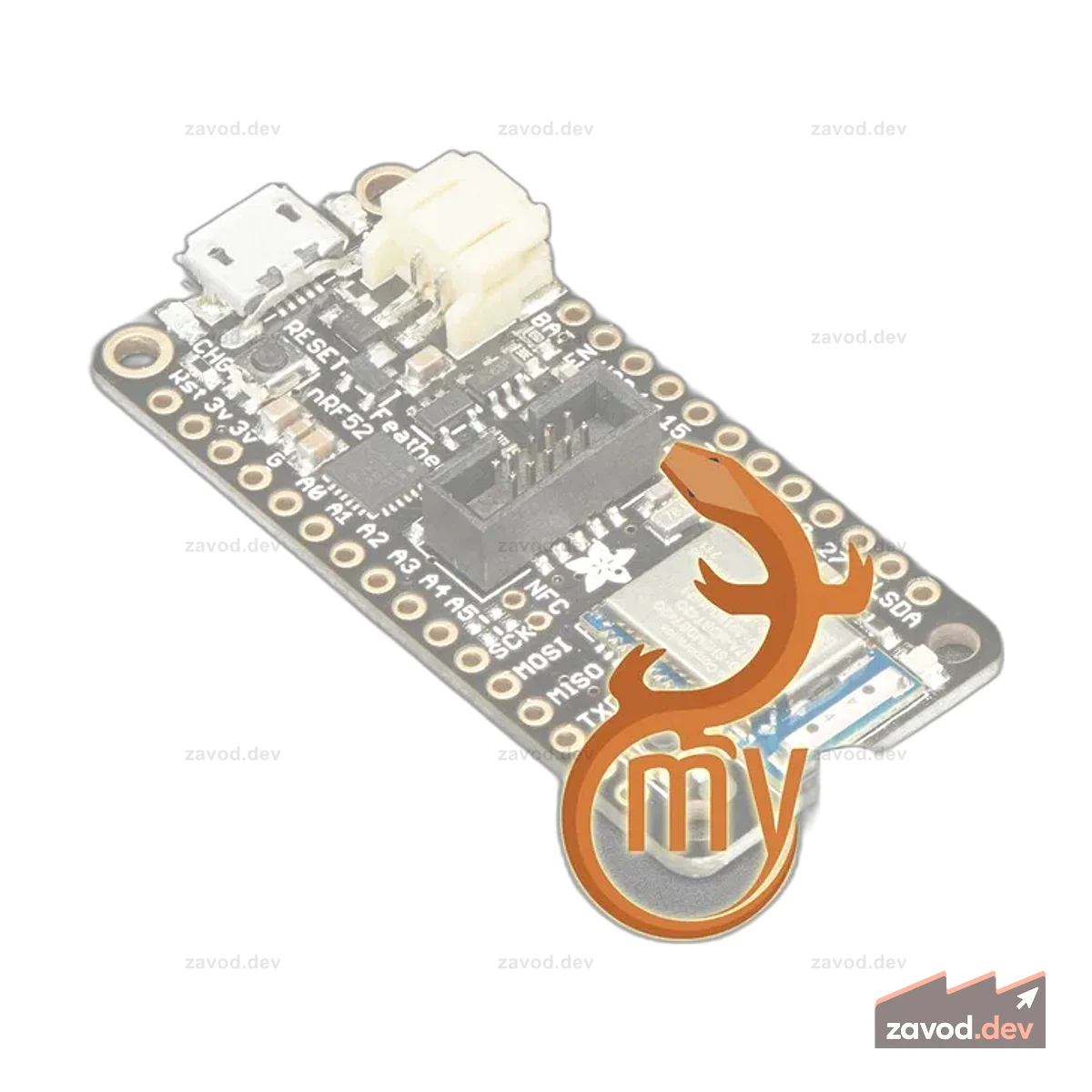 Adafruit Feather nRF52 Pro с загрузчиком myNewt — nRF52832