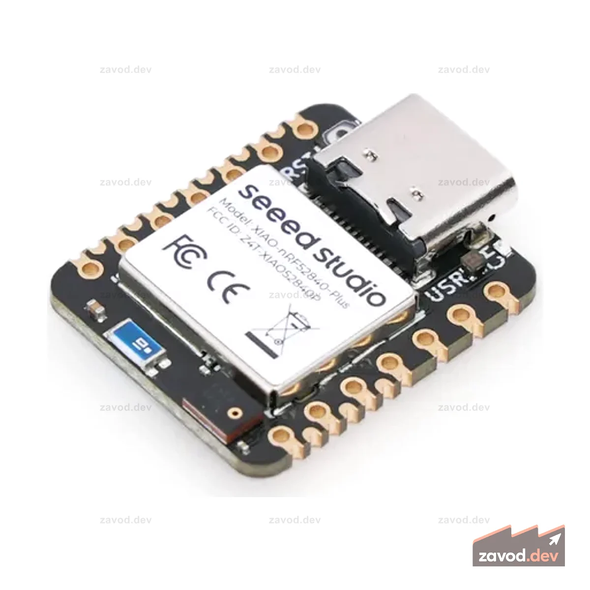 Seeed Studio XIAO nRF52840 Sense Plus, 20 GPIO, TinyML/TensorFlow Lite, IMU/микрофон, Bluetooth5.0, малое энергопотребление