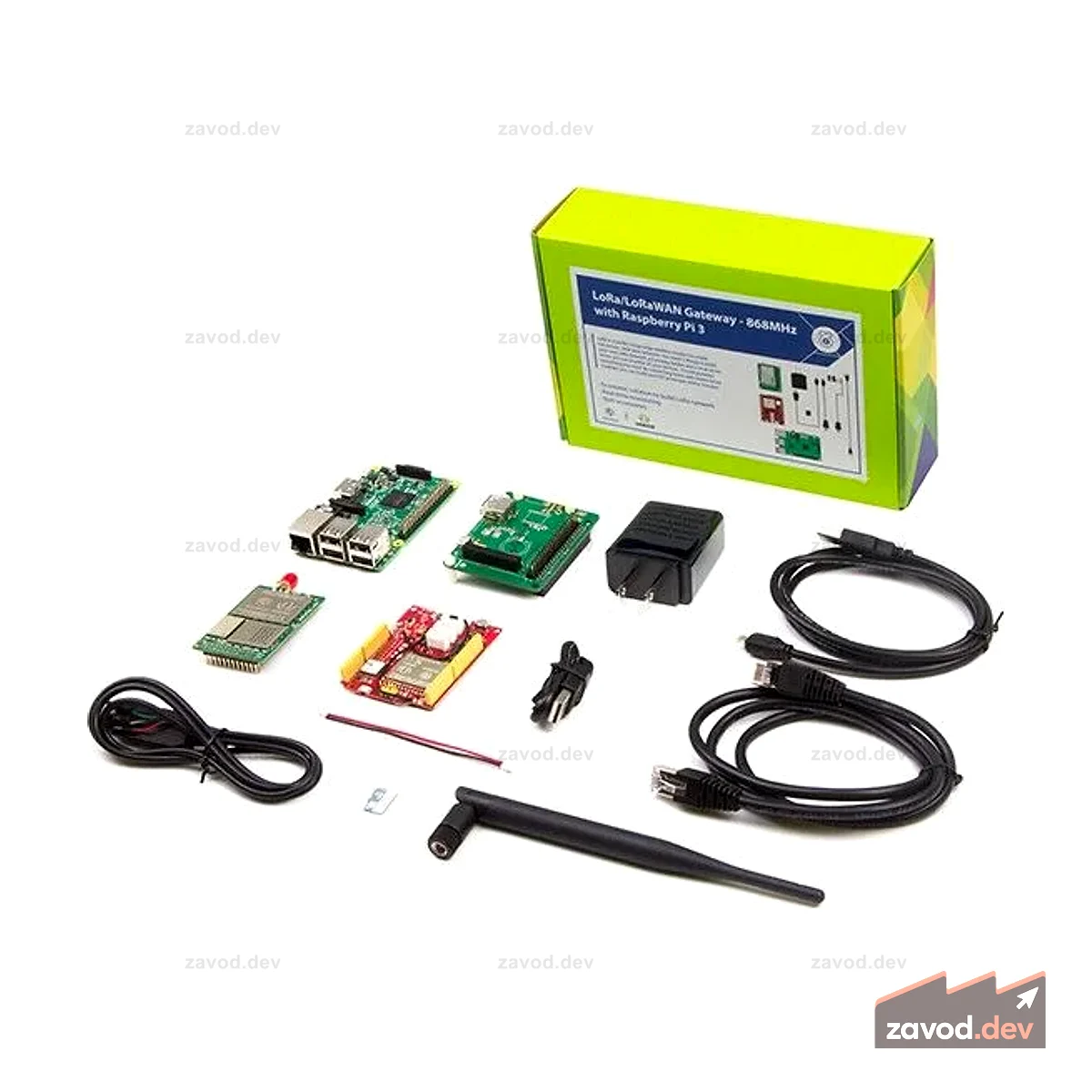 LoRa LoRaWAN Gateway — комплект 868 МГц с Raspberry Pi 3