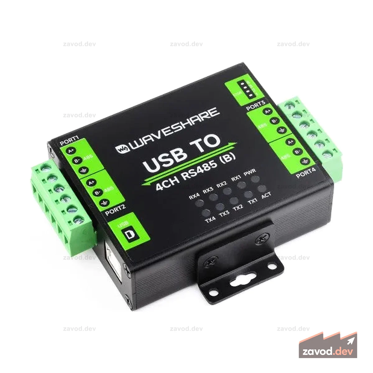 Промышленный изолятор Waveshare USB-zu-4-Kanal-RS485-Конвертер (B)