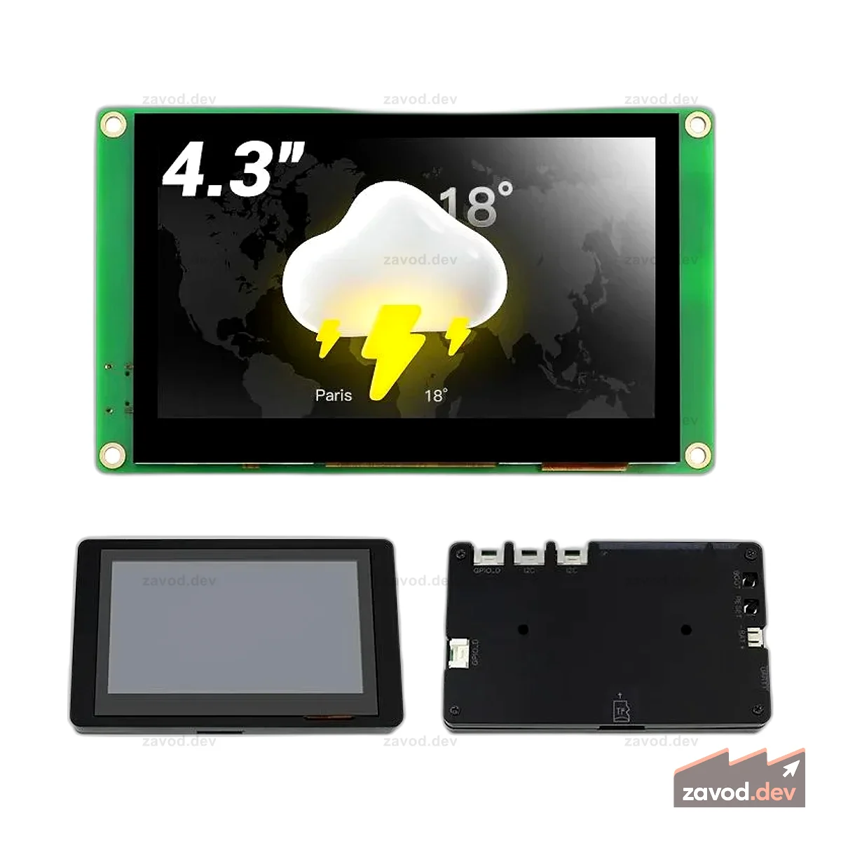CrowPanel Pico Display-4,3-дюймовый модуль HMI 320*240 TFT ЖК-сенсорный экран с поддержкой RP2040 C/C++/LVGL
