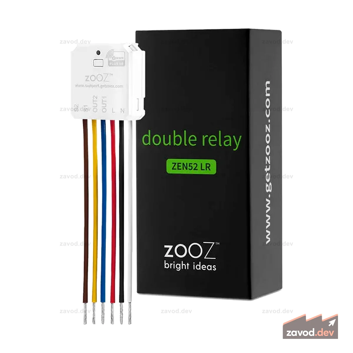 Zooz 700 Series Z-Wave двойное реле дальнего действия ZEN52 LR
