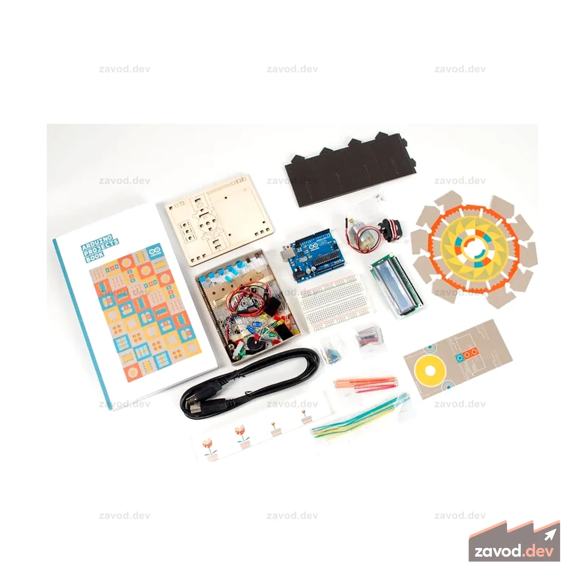 Стартовый комплект Arduino с сайта Arduino.cc