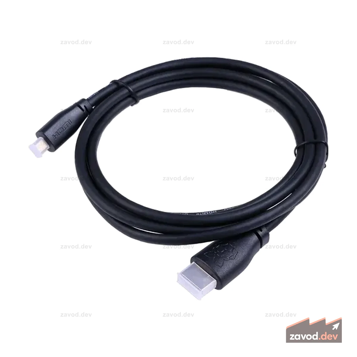 Официальный кабель Raspberry Pi Micro-HDMI со стандартным разъемом, черный, 2 метра