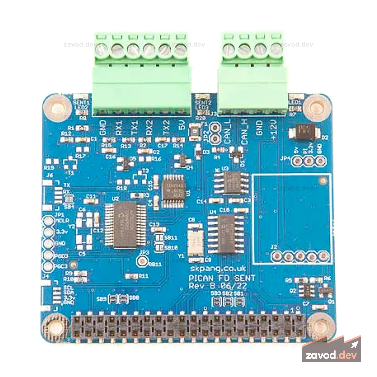 PiCAN FD с SAE J2716 SENT для Raspberry Pi
