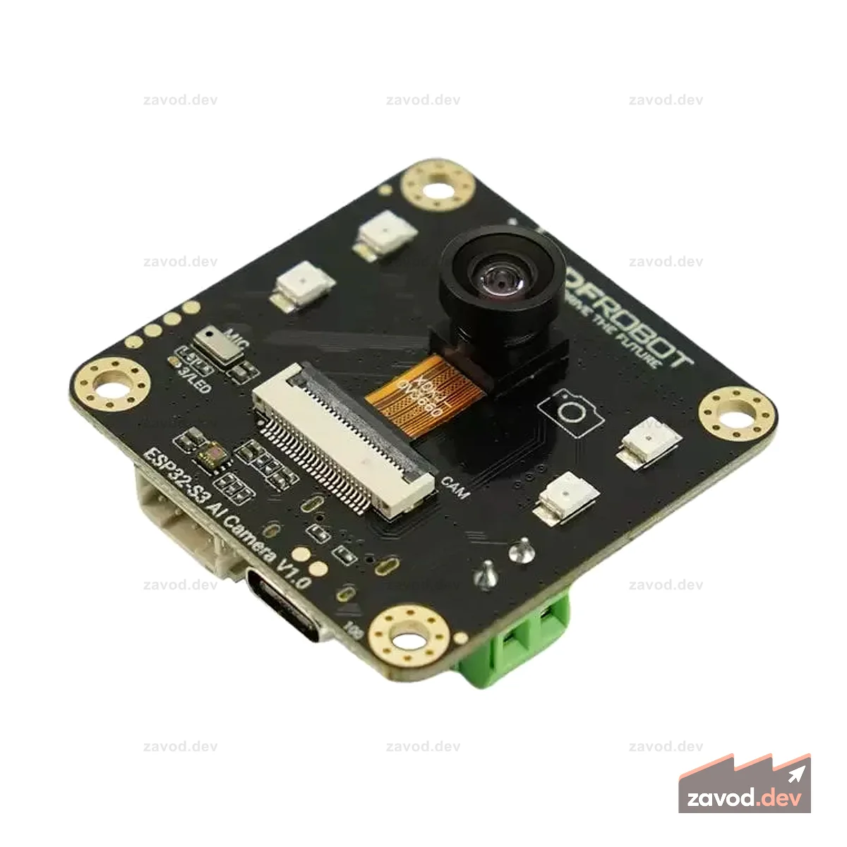 ESP32-S3 Модуль камеры AI (распознавание краев изображения, ночное видение, голосовое взаимодействие ChatGPT)
