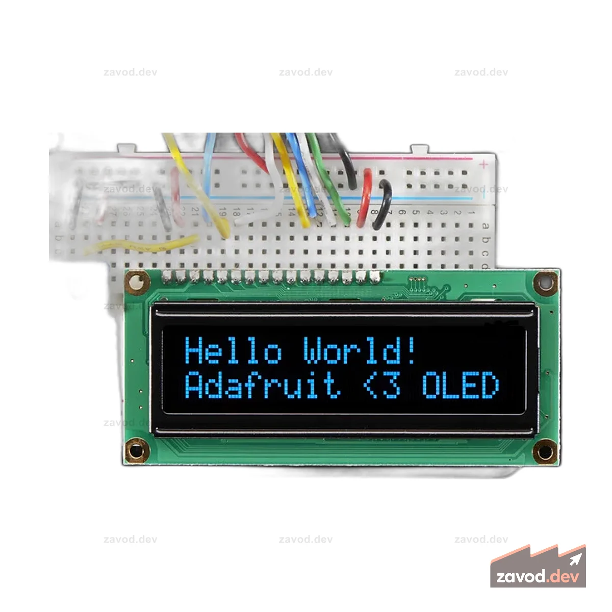 Синий символ OLED 16x2