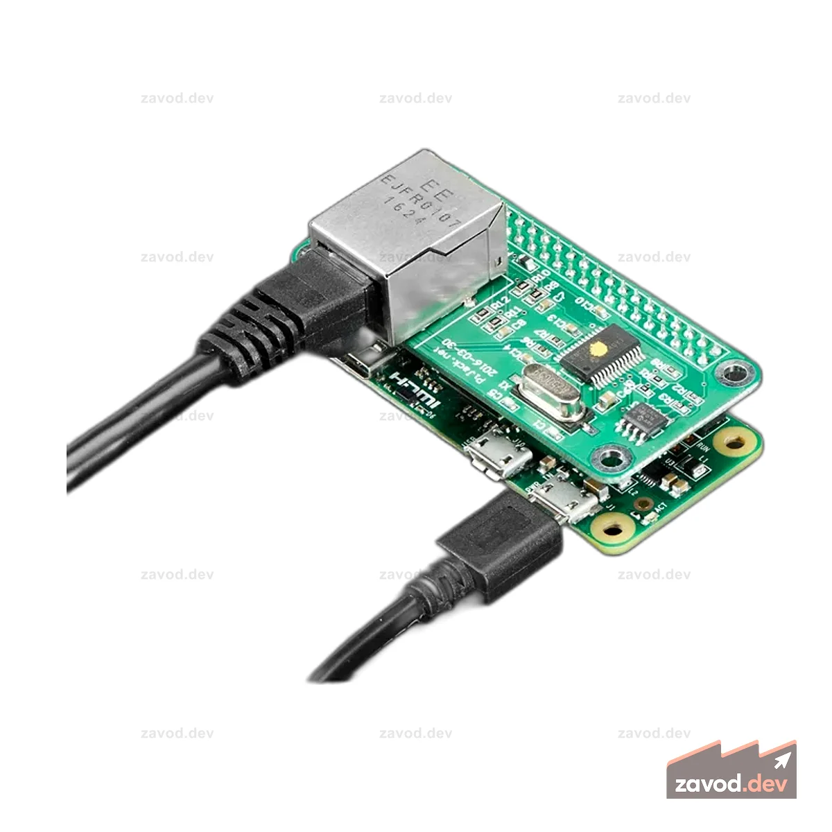 Шляпа PiJack Ethernet для Pi Zero
