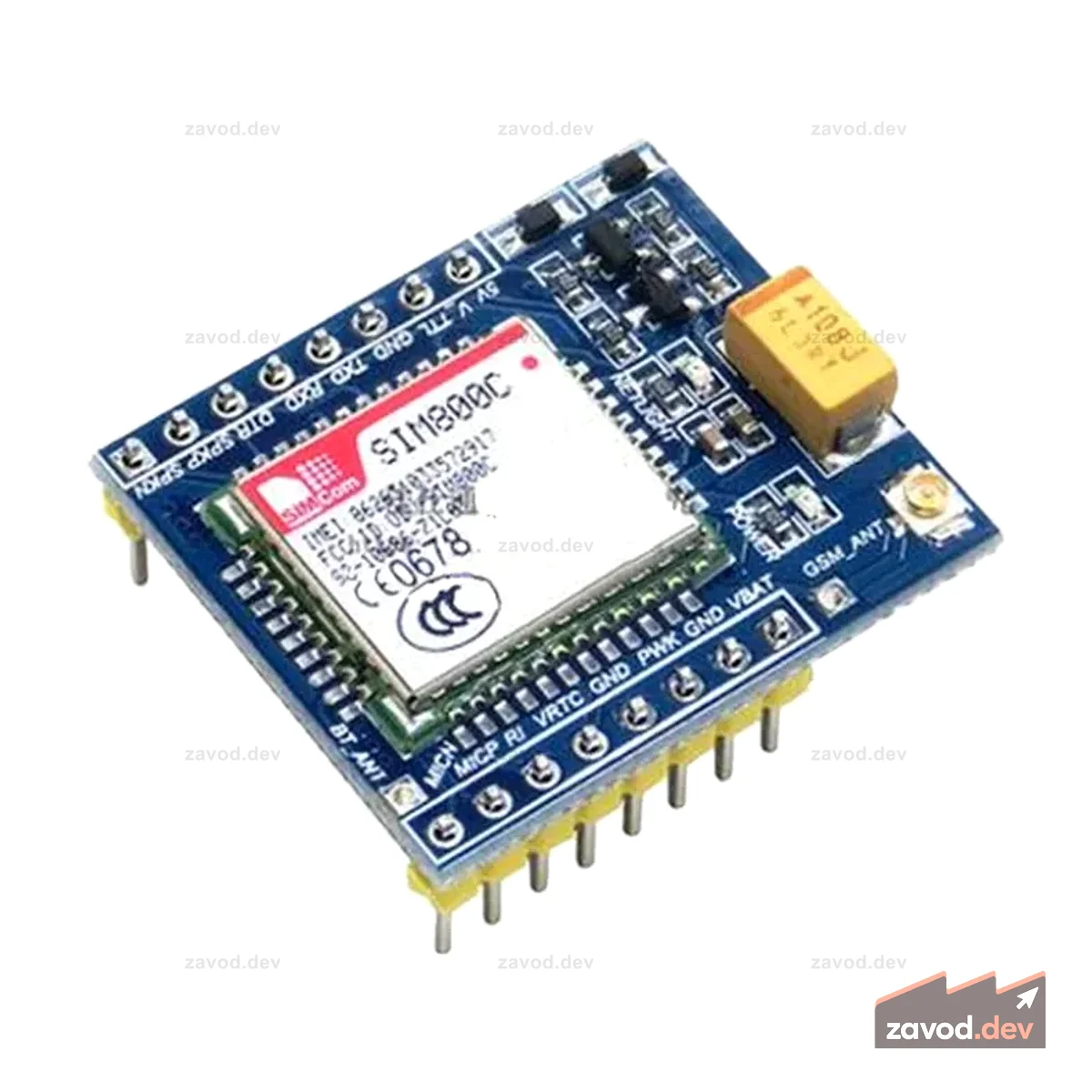 SIM800C Модуль GSM GPRS SMS Плата разработки голосового телефона