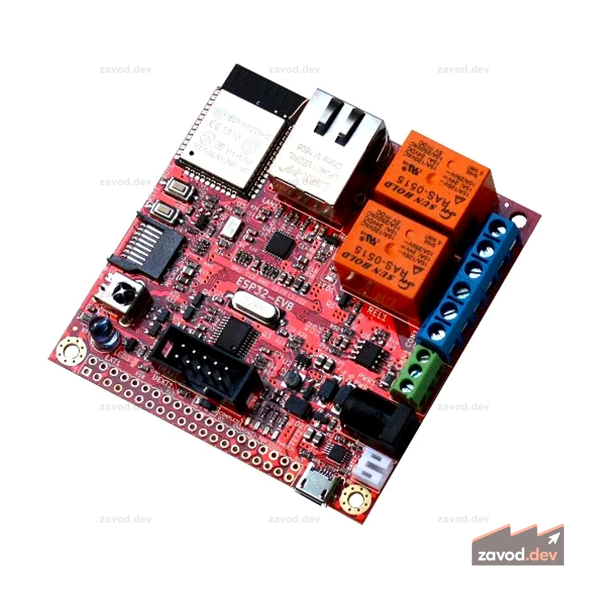 ESP32-EVB DEVELOPMENT BOARD WITH WIFI BLE ETHERNET