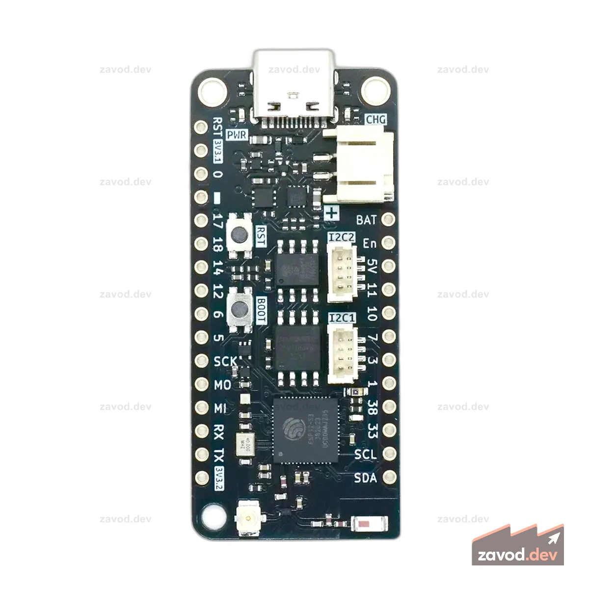 Плата разработчика FeatherS3[D] ESP32-S3 с двойной антенной