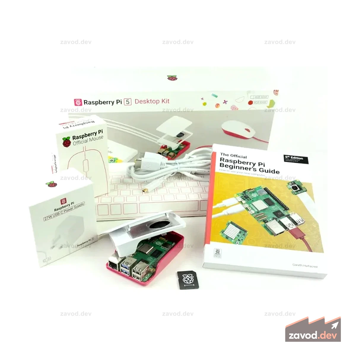 Настольный комплект Raspberry Pi 5, 8 ГБ