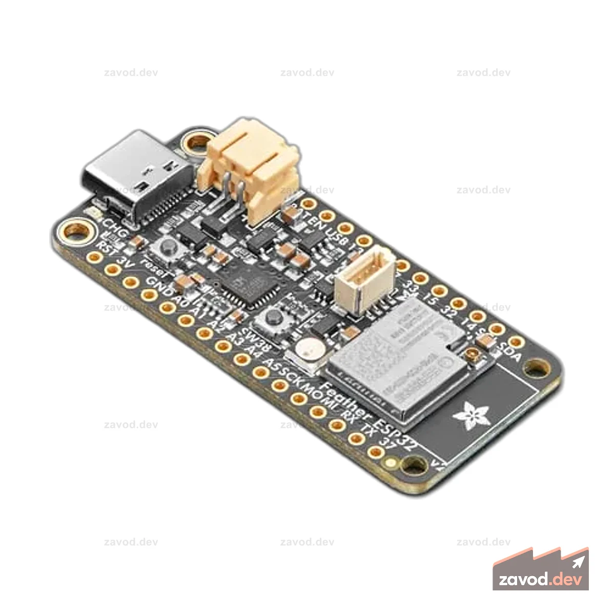 Adafruit ESP32 Feather V2 с антенной FL — флэш-память 8 МБ + PSRAM 2 МБ