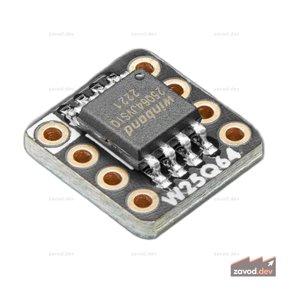 Коммутационная плата Adafruit QSPI DIP — W25Q64 — 64 МБит, 8 МБ W25Q64JVSSIQ