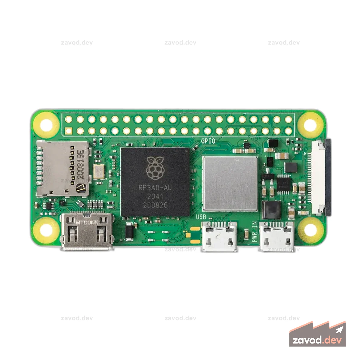 RASPBERRY PI ZERO 2W WITH ALUMINIUM HEATSINK AND 20X2 HEADER