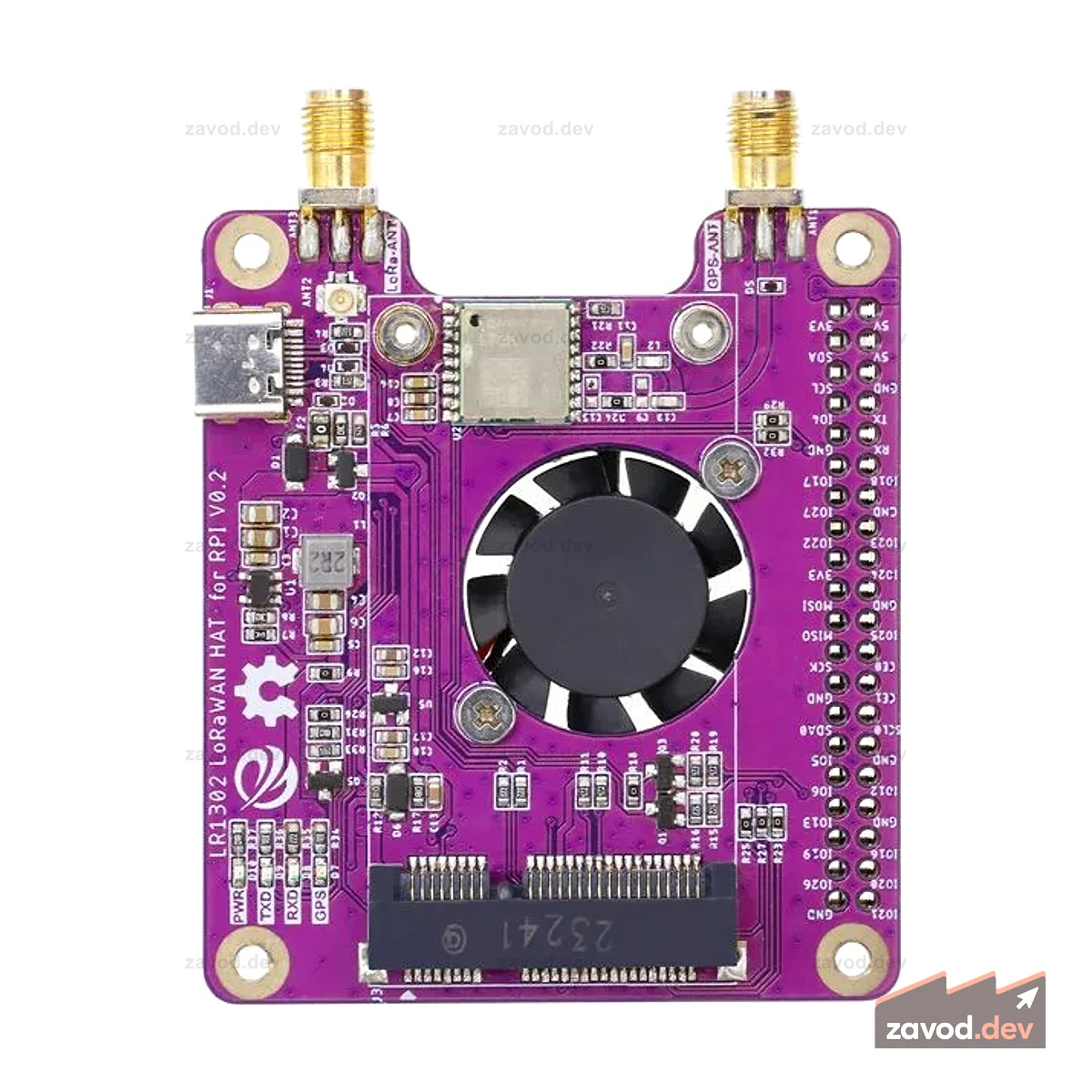LR1302 868M/915M шляпа LoRaWAN для RPI SX1302, поддержка модуля дальнего действия RPI 1, 2, 3, 4, 5 серии