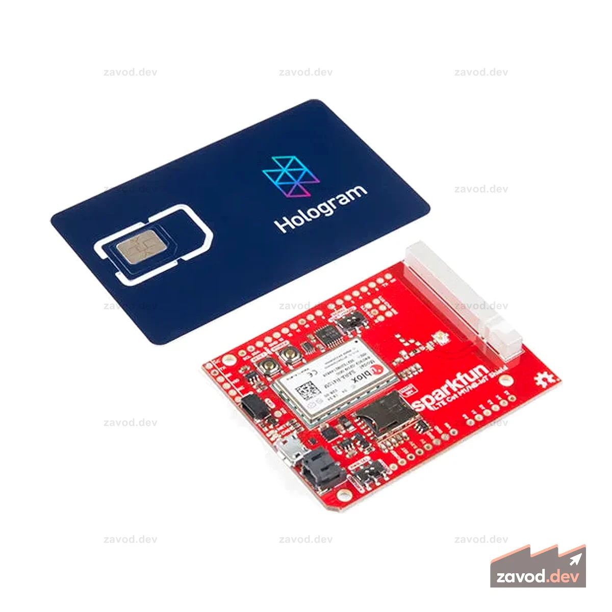 SparkFun LTE CAT M1/NB-IoT Shield — SARA-R4 (с голограммной SIM-картой)