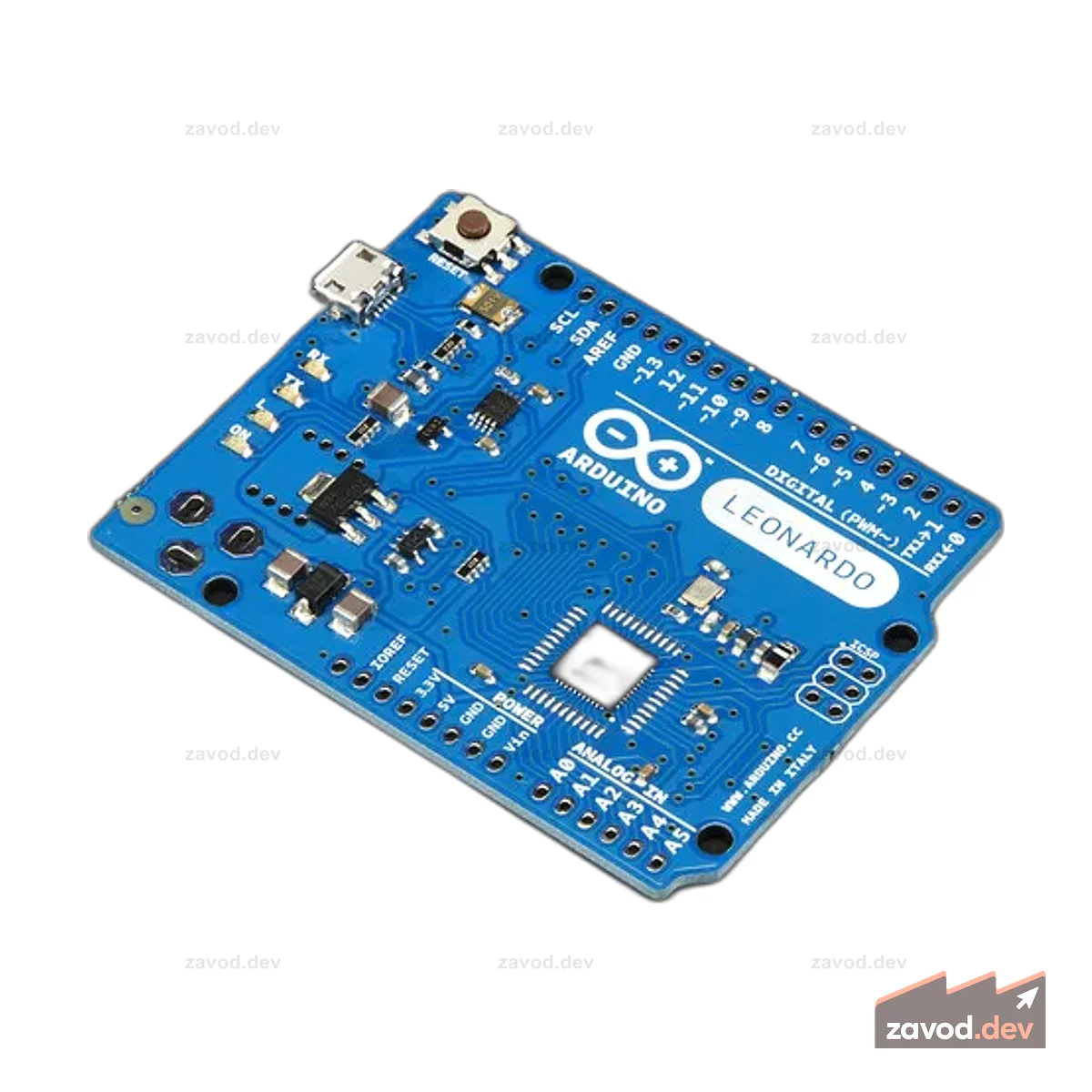 Arduino Leonardo ATmega32u4 без разъемов