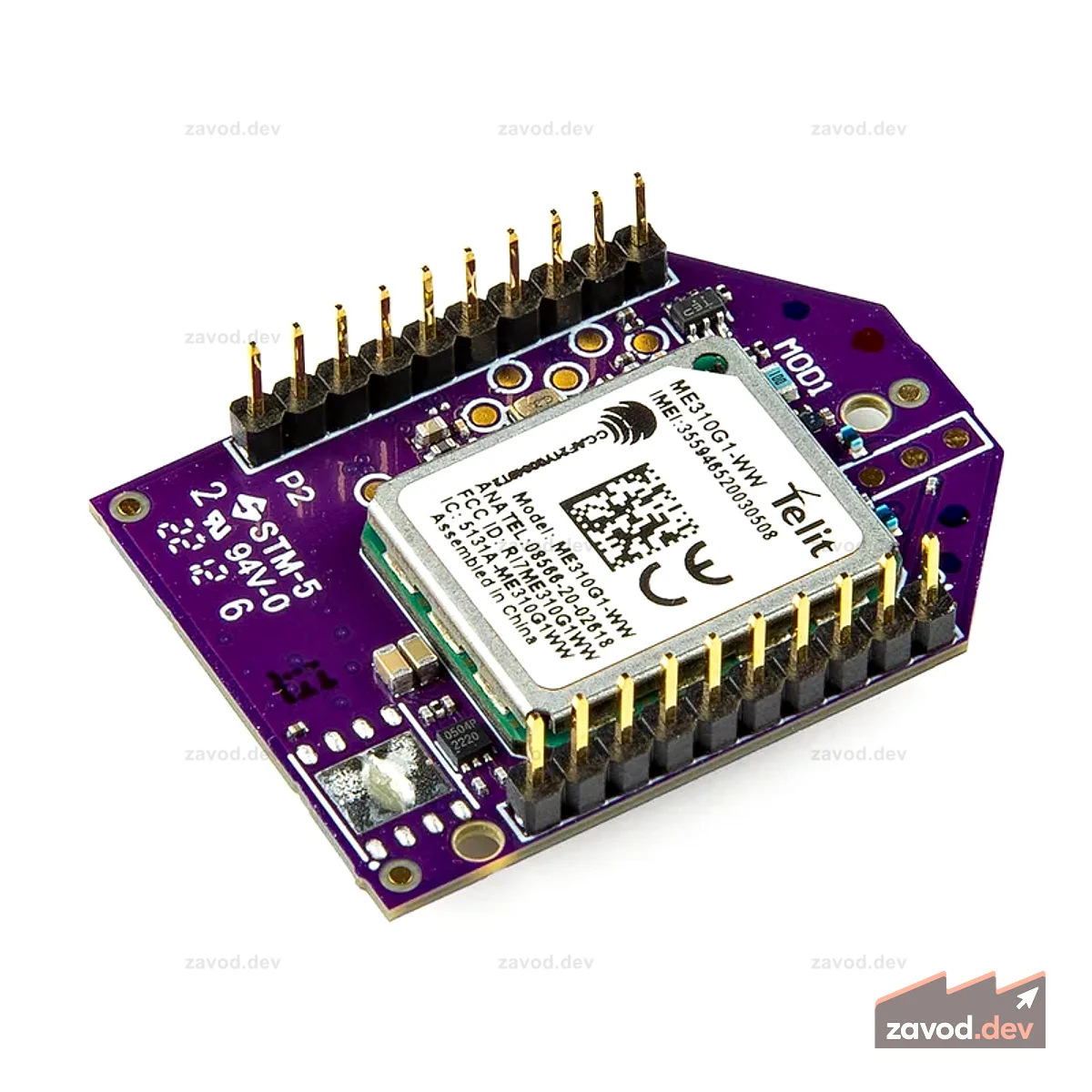 Digi XBee® 3 Low-Power LTE-M/NB-IoT, GNSS, без SIM-карты