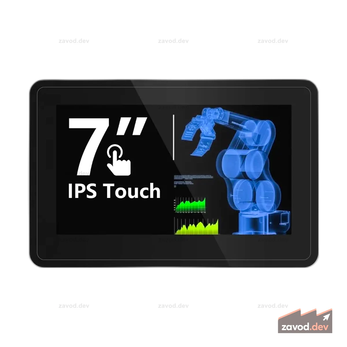 Pi Terminal — 7-дюймовая промышленная панель HMI Raspberry Pi CM4 (IPS, 1024x600) с богатыми интерфейсами, 4G/LoRa/GPS/WiFi/BLE