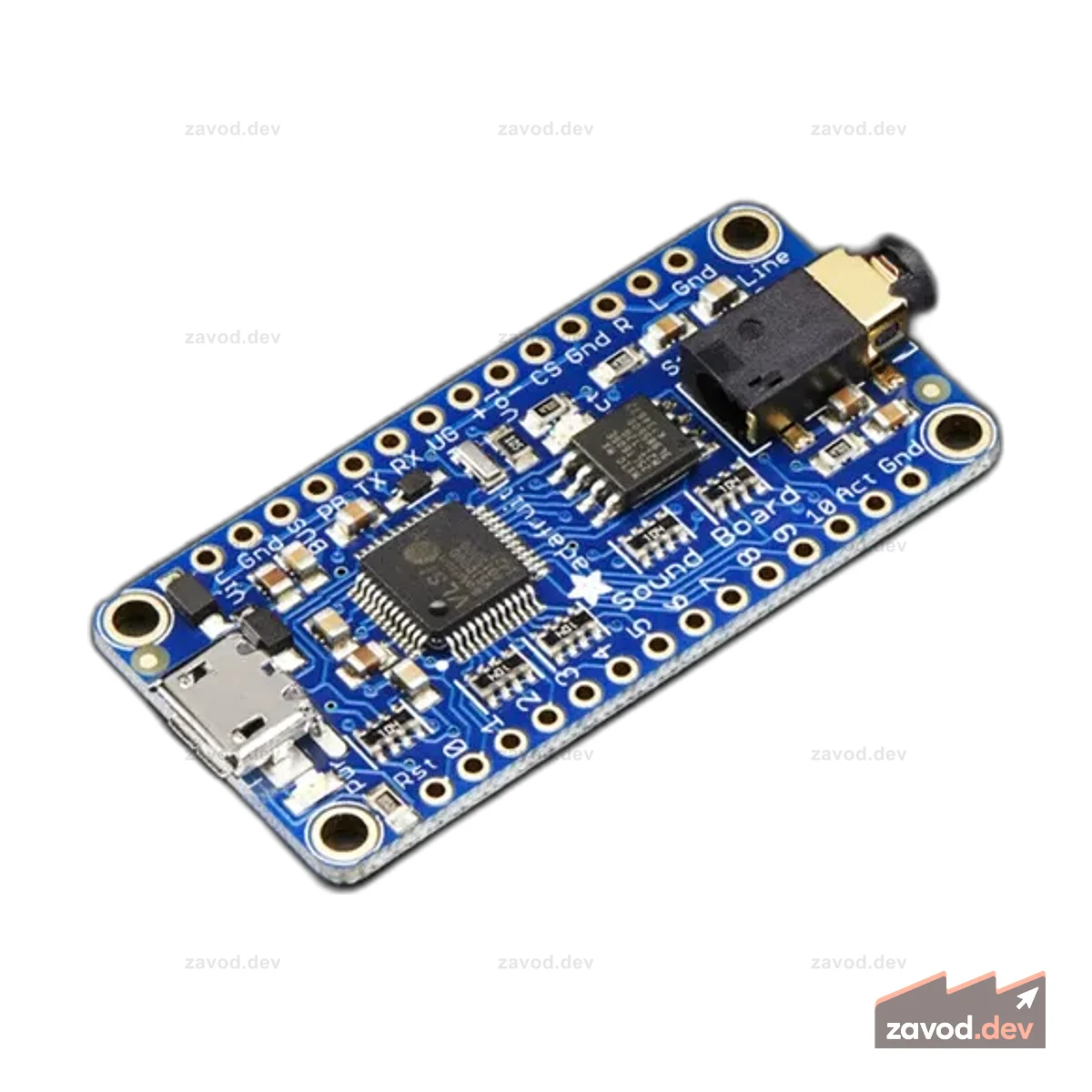 Звуковая плата Adafruit Audio FX — триггер WAV/OGG — 2 МБ памяти — только выход для наушников