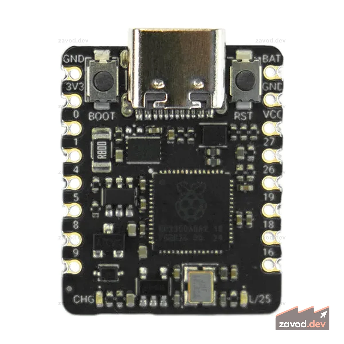 Двухъядерная макетная плата Beetle RP2350 Mini (ARM Cortex-M33 / RISC-V)